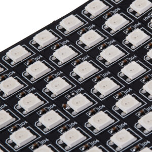 GloboStar® 90607 Digital Pixel Addressable Plate – Ψηφιακή Πλακέτα LED SMD 5050 15.3W/m 64LED/unit 64PIXEL/unit SPI/TTL Protocol IC WS2812/SK6812 1224lm/unit 120° DC 5V IP20 RGB – Μαύρο Σώμα – Μ80 x Π80 x Υ2mm – 5 Χρόνια Εγγύηση