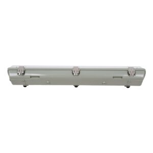 GloboStar® 90611 2 x 60cm T8 Tri-Proof Πλαστικό PC Σκαφάκι με Μεταλλικά Clips για 2 x Λάμπες Φθορίου LED Τροφοδοσίας Ενός Άκρου Αδιάβροχο IP65