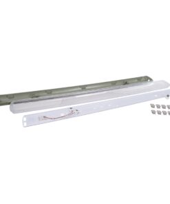 GloboStar® 90612 1 x 120cm T8 Tri-Proof Πλαστικό PC Σκαφάκι με Μεταλλικά Clips για Λάμπα Φθορίου LED Τροφοδοσίας Ενός Άκρου Αδιάβροχο IP65