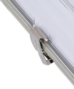 GloboStar® 90615 2 x 150cm T8 Tri-Proof Πλαστικό PC Σκαφάκι με Μεταλλικά Clips για 2 x Λάμπες Φθορίου LED Τροφοδοσίας Ενός Άκρου Αδιάβροχο IP65
