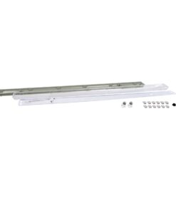 GloboStar® 90615 2 x 150cm T8 Tri-Proof Πλαστικό PC Σκαφάκι με Μεταλλικά Clips για 2 x Λάμπες Φθορίου LED Τροφοδοσίας Ενός Άκρου Αδιάβροχο IP65