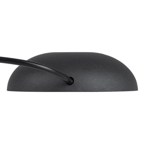 GloboStar® STEP-LUNA 90616 Επιφανειακό Φωτιστικό Σκαλοπατιού – Διαδρόμου LED 3W 330lm 10° DC 24V Αδιάβροχο IP65 Φ12 x Υ3cm Θερμό Λευκό 2700K – Μαύρο – 3 Χρόνια Εγγύηση