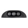 GloboStar® STEP-LUNA 90618 Επιφανειακό Φωτιστικό Σκαλοπατιού – Διαδρόμου LED 6W 600lm 10° DC 24V Αδιάβροχο IP65 Φ12 x Υ3cm Πολύχρωμο RGB DMX512 – Μαύρο – 3 Years Warranty