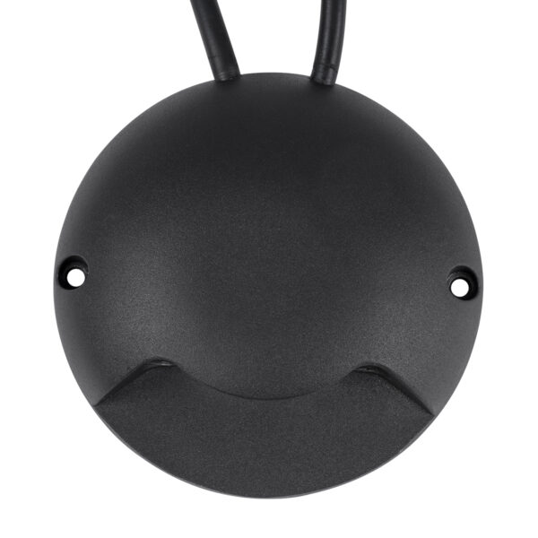 GloboStar® STEP-LUNA 90618 Επιφανειακό Φωτιστικό Σκαλοπατιού – Διαδρόμου LED 6W 600lm 10° DC 24V Αδιάβροχο IP65 Φ12 x Υ3cm Πολύχρωμο RGB DMX512 – Μαύρο – 3 Years Warranty