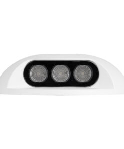 GloboStar® STEP-LUNA 90620 Επιφανειακό Φωτιστικό Σκαλοπατιού – Διαδρόμου LED 3W 345lm 10° DC 24V Αδιάβροχο IP65 Φ12 x Υ3cm Φυσικό Λευκό 4500K – Λευκό – 3 Years Warranty