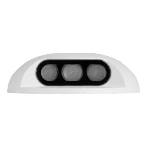 GloboStar® STEP-LUNA 90621 Επιφανειακό Φωτιστικό Σκαλοπατιού – Διαδρόμου LED 6W 600lm 10° DC 24V Αδιάβροχο IP65 Φ12 x Υ3cm Πολύχρωμο RGB DMX512 – Λευκό – 3 Years Warranty