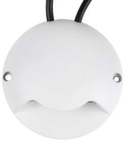 GloboStar® STEP-LUNA 90621 Επιφανειακό Φωτιστικό Σκαλοπατιού – Διαδρόμου LED 6W 600lm 10° DC 24V Αδιάβροχο IP65 Φ12 x Υ3cm Πολύχρωμο RGB DMX512 – Λευκό – 3 Years Warranty