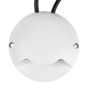 GloboStar® STEP-LUNA 90621 Επιφανειακό Φωτιστικό Σκαλοπατιού – Διαδρόμου LED 6W 600lm 10° DC 24V Αδιάβροχο IP65 Φ12 x Υ3cm Πολύχρωμο RGB DMX512 – Λευκό – 3 Years Warranty