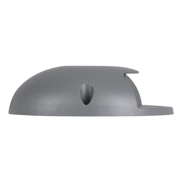 GloboStar® STEP-LUNA 90623 Επιφανειακό Φωτιστικό Σκαλοπατιού – Διαδρόμου LED 3W 345lm 10° DC 24V Αδιάβροχο IP65 Φ12 x Υ3cm Φυσικό Λευκό 4500K – Γκρι Ανθρακί – 3 Χρόνια Εγγύηση