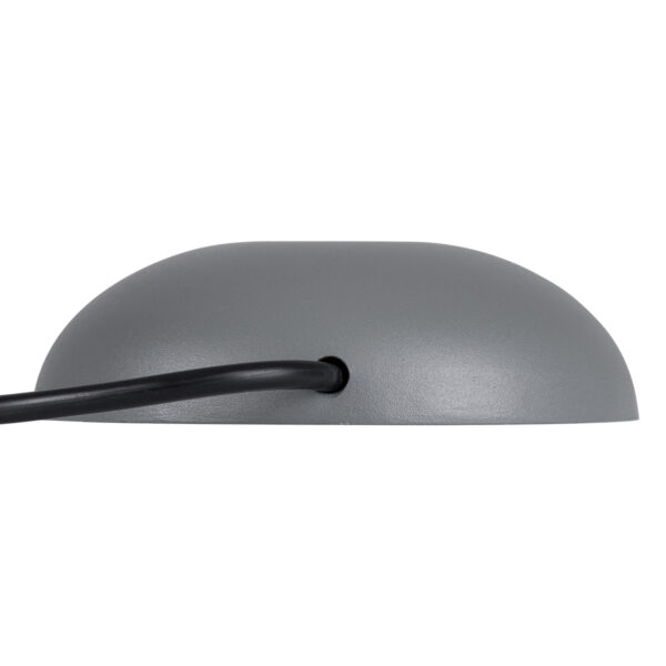 GloboStar® STEP-LUNA 90623 Επιφανειακό Φωτιστικό Σκαλοπατιού – Διαδρόμου LED 3W 345lm 10° DC 24V Αδιάβροχο IP65 Φ12 x Υ3cm Φυσικό Λευκό 4500K – Γκρι Ανθρακί – 3 Χρόνια Εγγύηση