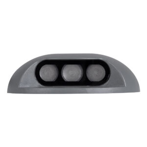 GloboStar® STEP-LUNA 90624 Επιφανειακό Φωτιστικό Σκαλοπατιού – Διαδρόμου LED 6W 600lm 10° DC 24V Αδιάβροχο IP65 Φ12 x Υ3cm Πολύχρωμο RGB DMX512 – Γκρι Ανθρακί – 3 Years Warranty