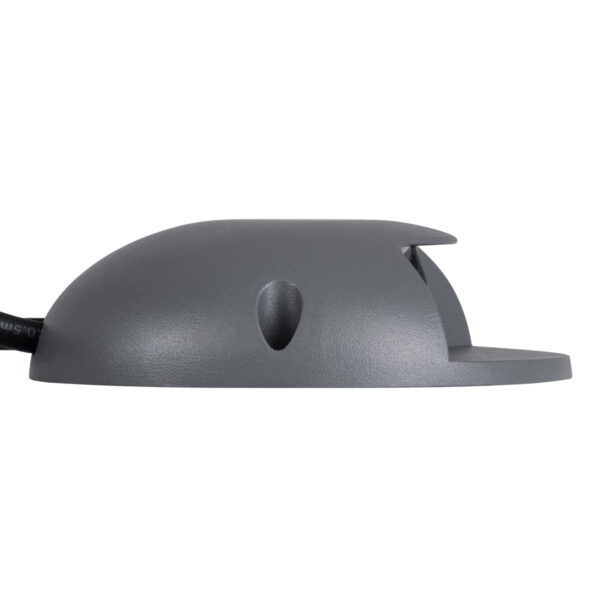 GloboStar® STEP-LUNA 90624 Επιφανειακό Φωτιστικό Σκαλοπατιού – Διαδρόμου LED 6W 600lm 10° DC 24V Αδιάβροχο IP65 Φ12 x Υ3cm Πολύχρωμο RGB DMX512 – Γκρι Ανθρακί – 3 Years Warranty