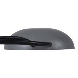 GloboStar® STEP-LUNA 90624 Επιφανειακό Φωτιστικό Σκαλοπατιού – Διαδρόμου LED 6W 600lm 10° DC 24V Αδιάβροχο IP65 Φ12 x Υ3cm Πολύχρωμο RGB DMX512 – Γκρι Ανθρακί – 3 Years Warranty