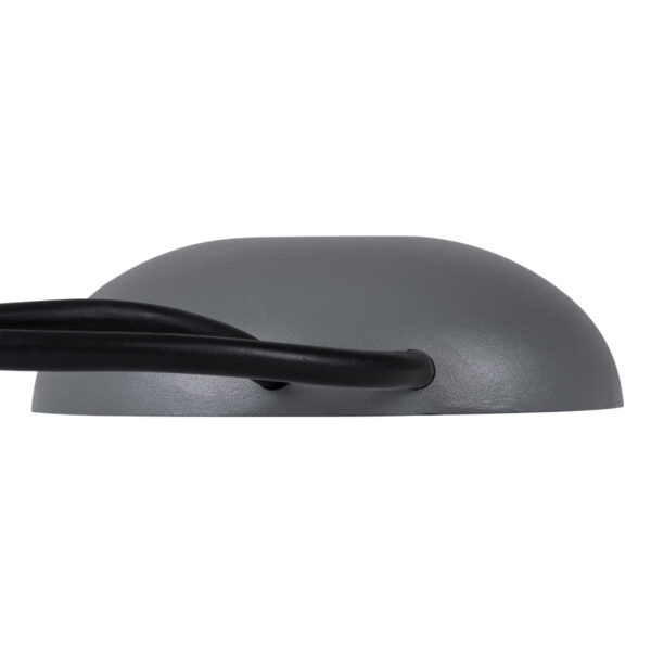 GloboStar® STEP-LUNA 90624 Επιφανειακό Φωτιστικό Σκαλοπατιού – Διαδρόμου LED 6W 600lm 10° DC 24V Αδιάβροχο IP65 Φ12 x Υ3cm Πολύχρωμο RGB DMX512 – Γκρι Ανθρακί – 3 Years Warranty