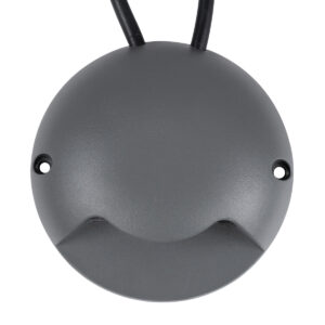GloboStar® STEP-LUNA 90624 Επιφανειακό Φωτιστικό Σκαλοπατιού – Διαδρόμου LED 6W 600lm 10° DC 24V Αδιάβροχο IP65 Φ12 x Υ3cm Πολύχρωμο RGB DMX512 – Γκρι Ανθρακί – 3 Years Warranty