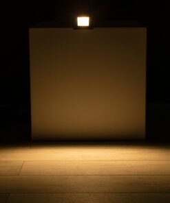 GloboStar® STEP-MINA 90627 Χωνευτό Φωτιστικό Σκαλοπατιού – Διαδρόμου LED 3W 330lm 30° DC 24V Αδιάβροχο IP65 Μ8.3 x Π8.3 x Υ5cm Θερμό Λευκό 2700K – Γκρι Ανθρακί – 3 Years Warranty