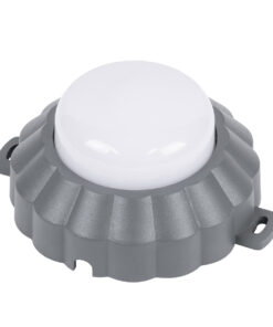 GloboStar® WALLLIGHT-MONA 90628 Φωτιστικό Τοίχου – Απλίκα Point Light LED 6W 660lm 360° DC 24V Αδιάβροχο IP65 Φ11 x Υ6.5cm Θερμό Λευκό 3000K – Γκρι Ανθρακί – 3 Years Warranty