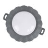 GloboStar® WALLLIGHT-MONA 90628 Φωτιστικό Τοίχου – Απλίκα Point Light LED 6W 660lm 360° DC 24V Αδιάβροχο IP65 Φ11 x Υ6.5cm Θερμό Λευκό 3000K – Γκρι Ανθρακί – 3 Years Warranty