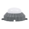 GloboStar® WALLLIGHT-MONA 90628 Φωτιστικό Τοίχου – Απλίκα Point Light LED 6W 660lm 360° DC 24V Αδιάβροχο IP65 Φ11 x Υ6.5cm Θερμό Λευκό 3000K – Γκρι Ανθρακί – 3 Years Warranty