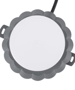 GloboStar® WALLLIGHT-MONA 90629 Φωτιστικό Τοίχου – Απλίκα Point Light LED 12W 1320lm 360° DC 24V Αδιάβροχο IP65 Φ13 x Υ12.5cm Θερμό Λευκό 3000K – Γκρι Ανθρακί – 3 Years Warranty