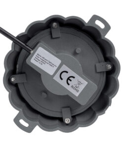 GloboStar® WALLLIGHT-MONA 90629 Φωτιστικό Τοίχου – Απλίκα Point Light LED 12W 1320lm 360° DC 24V Αδιάβροχο IP65 Φ13 x Υ12.5cm Θερμό Λευκό 3000K – Γκρι Ανθρακί – 3 Years Warranty