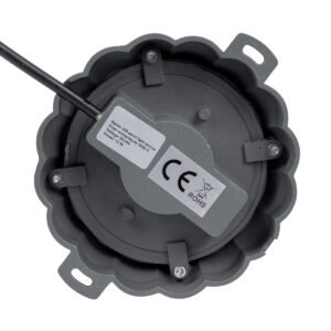 GloboStar® WALLLIGHT-MONA 90629 Φωτιστικό Τοίχου – Απλίκα Point Light LED 12W 1320lm 360° DC 24V Αδιάβροχο IP65 Φ13 x Υ12.5cm Θερμό Λευκό 3000K – Γκρι Ανθρακί – 3 Years Warranty