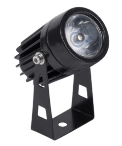 GloboStar® SPOT-TOLA 90631 Σποτ Φωτισμου Wall Washer LED 1W 110lm 10° DC 24V Αδιάβροχο IP65 Φ5 x Υ9cm Θερμό Λευκό 3000K – Μαύρο – 3 Years Warranty