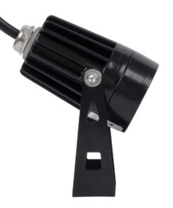 GloboStar® SPOT-TOLA 90631 Σποτ Φωτισμου Wall Washer LED 1W 110lm 10° DC 24V Αδιάβροχο IP65 Φ5 x Υ9cm Θερμό Λευκό 3000K – Μαύρο – 3 Years Warranty