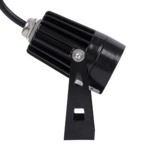 GloboStar® SPOT-TOLA 90631 Σποτ Φωτισμου Wall Washer LED 1W 110lm 10° DC 24V Αδιάβροχο IP65 Φ5 x Υ9cm Θερμό Λευκό 3000K – Μαύρο – 3 Years Warranty