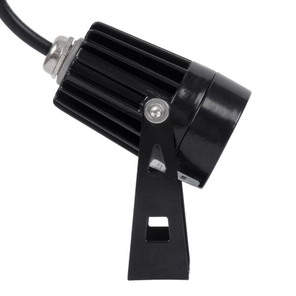 GloboStar® SPOT-TOLA 90631 Σποτ Φωτισμου Wall Washer LED 1W 110lm 10° DC 24V Αδιάβροχο IP65 Φ5 x Υ9cm Θερμό Λευκό 3000K – Μαύρο – 3 Years Warranty