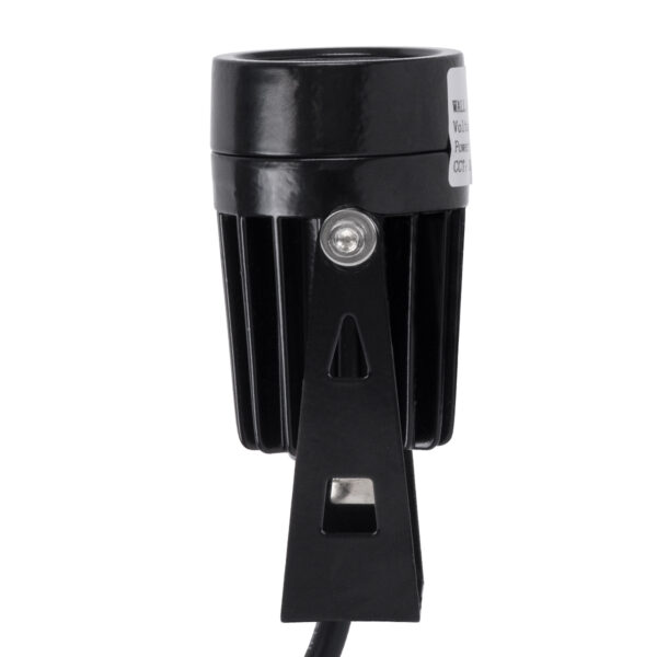 GloboStar® SPOT-TOLA 90631 Σποτ Φωτισμου Wall Washer LED 1W 110lm 10° DC 24V Αδιάβροχο IP65 Φ5 x Υ9cm Θερμό Λευκό 3000K – Μαύρο – 3 Years Warranty