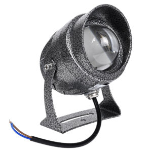 GloboStar® SPOT-XENIA 90632 Σποτ Φωτισμου Wall Washer LED 16W 1440lm 3° DC 24V Αδιάβροχο IP65 Φ9 x Υ12cm Θερμό Λευκό 3000K – Σφυρήλατο Γκρι – 3 Years Warranty