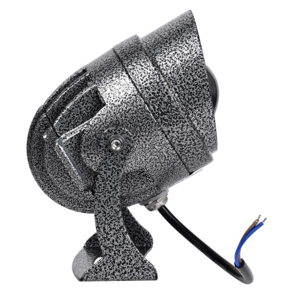GloboStar® SPOT-XENIA 90632 Σποτ Φωτισμου Wall Washer LED 16W 1440lm 3° DC 24V Αδιάβροχο IP65 Φ9 x Υ12cm Θερμό Λευκό 3000K – Σφυρήλατο Γκρι – 3 Years Warranty
