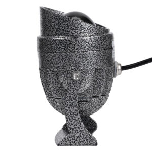 GloboStar® SPOT-XENIA 90632 Σποτ Φωτισμου Wall Washer LED 16W 1440lm 3° DC 24V Αδιάβροχο IP65 Φ9 x Υ12cm Θερμό Λευκό 3000K – Σφυρήλατο Γκρι – 3 Years Warranty
