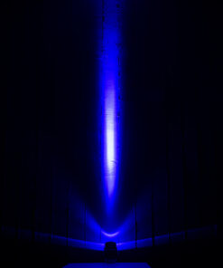 GloboStar® SPOT-XENIA 90634 Σποτ Φωτισμου Wall Washer LED 16W 1280lm 3° dc 24V Αδιάβροχο IP65 Φ9 x Υ12cm Μπλε – Σφυρήλατο Γκρι – 3 Years Warranty