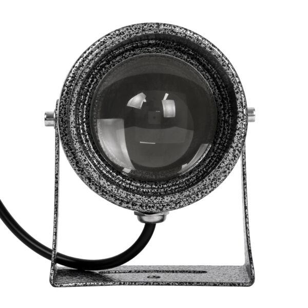 GloboStar® SPOT-XENIA 90634 Σποτ Φωτισμου Wall Washer LED 16W 1280lm 3° dc 24V Αδιάβροχο IP65 Φ9 x Υ12cm Μπλε – Σφυρήλατο Γκρι – 3 Years Warranty