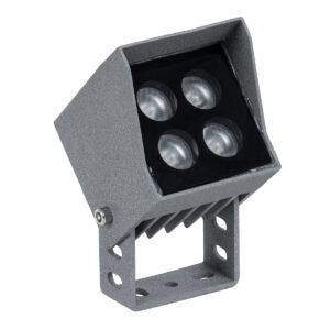 GloboStar® SPOT-JENA 90635 Σποτ Φωτισμου Wall Washer LED 8W 880lm 8° AC 220-240V Αδιάβροχο IP65 Μ8.5 x Π7.3 x Υ9.5cm Θερμό Λευκό 3000K – Γκρι Ανθρακί – 3 Years Warranty