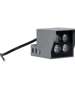 GloboStar® SPOT-JENA 90635 Σποτ Φωτισμου Wall Washer LED 8W 880lm 8° AC 220-240V Αδιάβροχο IP65 Μ8.5 x Π7.3 x Υ9.5cm Θερμό Λευκό 3000K – Γκρι Ανθρακί – 3 Years Warranty