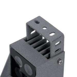 GloboStar® SPOT-JENA 90635 Σποτ Φωτισμου Wall Washer LED 8W 880lm 8° AC 220-240V Αδιάβροχο IP65 Μ8.5 x Π7.3 x Υ9.5cm Θερμό Λευκό 3000K – Γκρι Ανθρακί – 3 Years Warranty