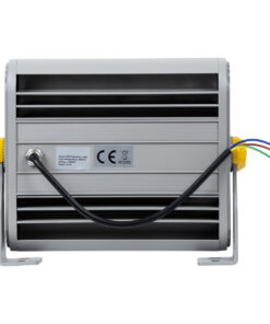 GloboStar® FLOOD-HENA 90638 Προβολέας Wall Washer για Φωτισμό Κτιρίων LED 24W 2160lm 30° AC 220-240V Αδιάβροχο IP65 Μ22.5 x Π6 x Υ16.5cm Θερμό Λευκό 3000K – Ασημί – 3 Years Warranty