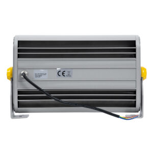 GloboStar® FLOOD-HENA 90639 Προβολέας Wall Washer για Φωτισμό Κτιρίων LED 36W 3240lm 30° AC 220-240V Αδιάβροχο IP65 Μ30 x Π6 x Υ17cm Θερμό Λευκό 3000K – Ασημί – 3 Years Warranty