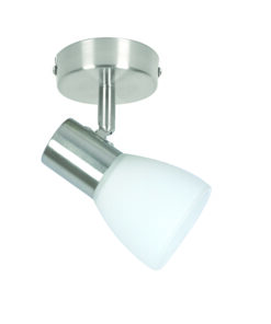 InLight Επιτοίχιο σποτ από μέταλλο σε νίκελ ματ απόχρωση (9064-1Φ-Νίκελ Ματ)