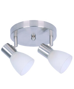 InLight Επιτοίχιο σποτ από μέταλλο σε νίκελ ματ απόχρωση (9064-2Φ-Νίκελ Ματ)