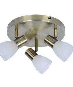 InLight Επιτοίχιο σποτ από μέταλλο σε οξυντέ απόχρωση (9064-3Φ-Οξυντέ)