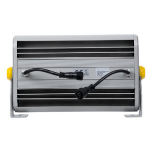 GloboStar® FLOOD-HENA 90642 Προβολέας Wall Washer για Φωτισμό Κτιρίων LED 36W 3600lm 30° DC 24V Αδιάβροχο IP65 Μ30 x Π6 x Υ17cm Πολύχρωμο RGB DMX512 – Ασημί – 3 Years Warranty