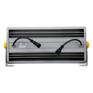 GloboStar® FLOOD-HENA 90643 Προβολέας Wall Washer για Φωτισμό Κτιρίων LED 48W 4800lm 30° DC 24V Αδιάβροχο IP65 Μ39 x Π6 x Υ17cm Πολύχρωμο RGB DMX512 – Ασημί – 3 Years Warranty