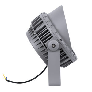 GloboStar® FLOOD-MENA 90645 Προβολέας Wall Washer με Αντιθαμβωτική Γρίλια για Φωτισμό Κτιρίων LED 36W 3240lm 30° AC 220-240V Αδιάβροχο IP65 Φ23 x Υ18cm Θερμό Λευκό 3000K – Ασημί – 3 Years Warranty
