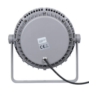 GloboStar® FLOOD-MENA 90645 Προβολέας Wall Washer με Αντιθαμβωτική Γρίλια για Φωτισμό Κτιρίων LED 36W 3240lm 30° AC 220-240V Αδιάβροχο IP65 Φ23 x Υ18cm Θερμό Λευκό 3000K – Ασημί – 3 Years Warranty