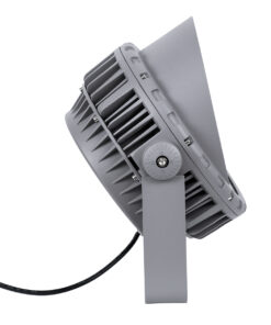 GloboStar® FLOOD-MENA 90646 Προβολέας Wall Washer με Αντιθαμβωτική Γρίλια για Φωτισμό Κτιρίων LED 48W 4320lm 30° AC 220-240V Αδιάβροχο IP65 Φ25 x Υ18cm Θερμό Λευκό 3000K – Ασημί – 3 Years Warranty