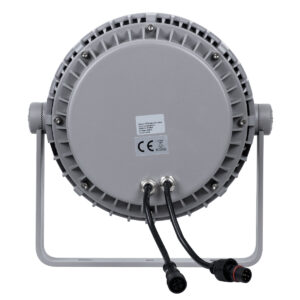 GloboStar® FLOOD-MENA 90647 Προβολέας Wall Washer με Αντιθαμβωτική Γρίλια για Φωτισμό Κτιρίων LED 24W 2040lm 30° DC 24V Αδιάβροχο IP65 Φ23 x Υ18cm Πολύχρωμο RGBW DMX512 – Ασημί – 3 Years Warranty